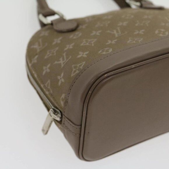 LOUIS VUITTON Monogram Satin Little Alma Hand Bag Gray - Picture 15 of 15